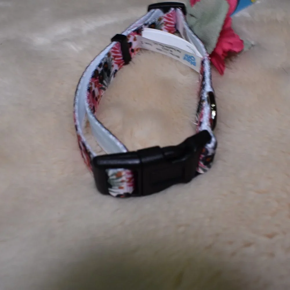 Dog Harness and Matching Collar Tropical Animal Print Set Size Small